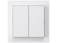 Hager Doppel-Druckschalter Kallysto Weiss Schema 3+3 Hager Doppel-Druckschalter Kallysto Weiss Schema 3+3