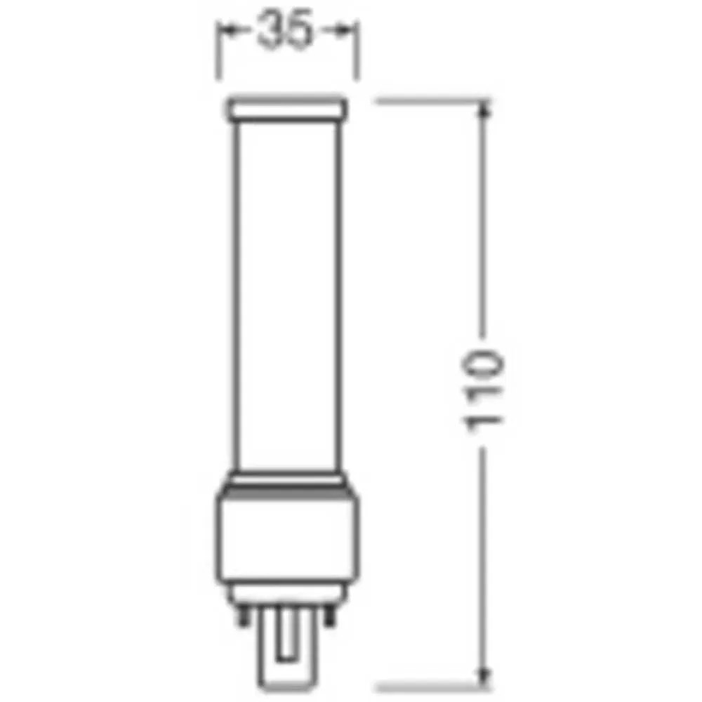 Osram Dulux-D LED 6W 600lm - 830 Luce Calda - | 2-Pin - Sostitutiva 13W