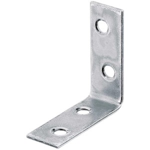 Squadretta per sedia in acciaio zincato, 40x15x40mm, con fori per viti, per mobili e hobby, 12 pz