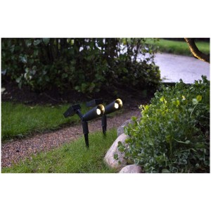 Lot de 2 projecteurs solaires Star Trading Powerspot pour éclairage de jardin.