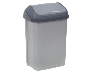 Mülleimer mit Schwingdeckel 50 l, Kunststoff, Abfalleimer & Deckel, Abfall & Entsorgung, Sortiment