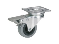 Doerner + Helmer Apparate-Lenkrolle mit Gummireifen und Feststeller Ø 5 cm Doerner + Helmer Apparate-Lenkrolle mit Gummireifen und Feststeller Ø 5 cm