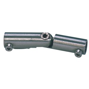5 joints V2A pour barres rondes, acier inoxydable, accessoires pour escaliers et rampes.