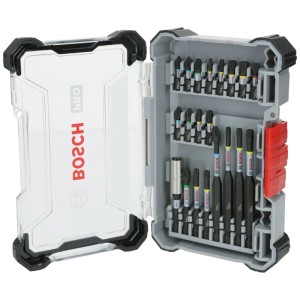 Set di inserti Bosch Professional PRO Impact, 20 pezzi, nella custodia aperta.