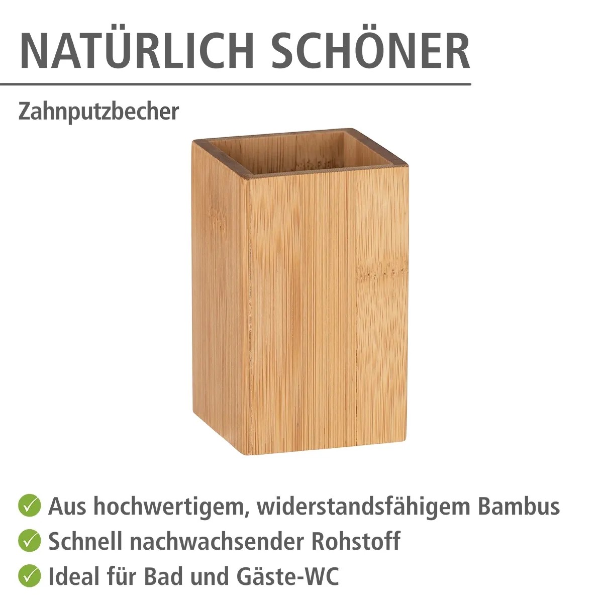Zahnputzbecher Padua Bambus