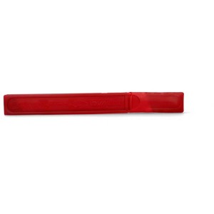 Triangolo di emergenza Tegro Euro Mini XS nella custodia di plastica rossa per assistenza stradale.