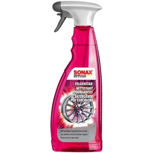 Sonax FelgenStar 750ml en flacon pulvérisateur rose pour l'entretien auto.