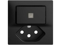 Feller Kleinkombi-Frontplatte EdizioDue Schalter/Taster T13 Frontlinse Schwarz Feller Kleinkombi-Frontplatte EdizioDue Schalter/Taster T13 Frontlinse Schwarz