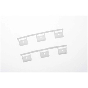 Set di 2 terminali bianchi per profili Duo Plus, tende per finestre.