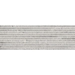 Carrelage mural Cersanit Moonrow, grès cérame gris structuré, 29x89 cm, pour intérieur.
