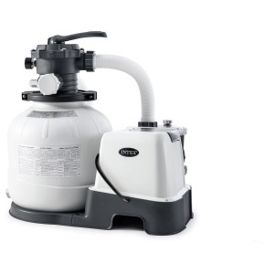 Système de filtration à sable et électrolyseur au sel Intex Krystal Clear QX2100 pour piscines jusqu'à 32 200 l.