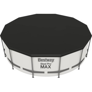Copertura per piscina Bestway Flowclear, PVC, nero, Ø 366 cm su piscina