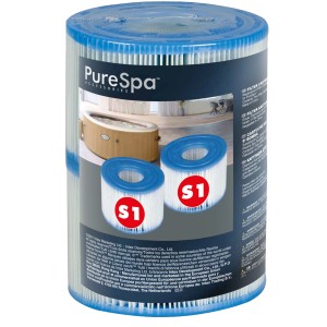 Cartouche de filtre Intex S1 pour spas PureSpa, adaptée pour une eau claire.
