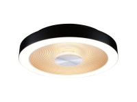 Paulmann LED Deckenleuchte Volea 3000K 470lm/1650lm 18W dimmbar Schwarz, Gold