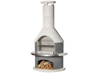 Buschbeck Grillkamin Wellington Beton Weiss-Anthrazit