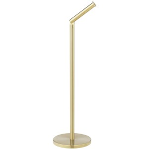 Wenko Porta carta igienica 2 in 1 con supporto oro per bagno e WC.