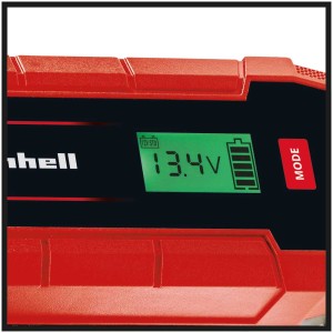 Dettaglio: Caricabatterie Einhell CE-BC 5 M LiFePO4 con display LCD.