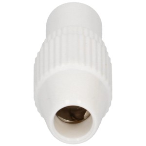 Prise d'antenne blanche Schwaiger Quickfix pour réception TV et radio.