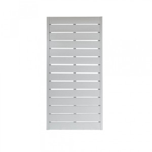 Pannello frangivista Faro grigio, 180x90 cm, in legno laccato per il giardino.