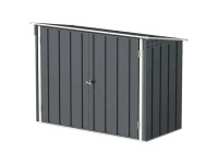 Duramax Fahrradgarage 2 x 1 m Metall Grau