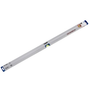 LUX Wasserwaage Comfort, 100 cm, aus Aluminium mit horizontaler und vertikaler Libelle.