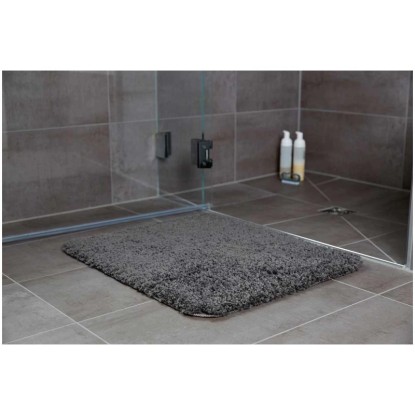 Wenko Badematte Belize Micropolyester Grau