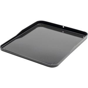 Char-Broil Piastra Universale Plus, accessorio per grill in acciaio smaltato con bordo rialzato.