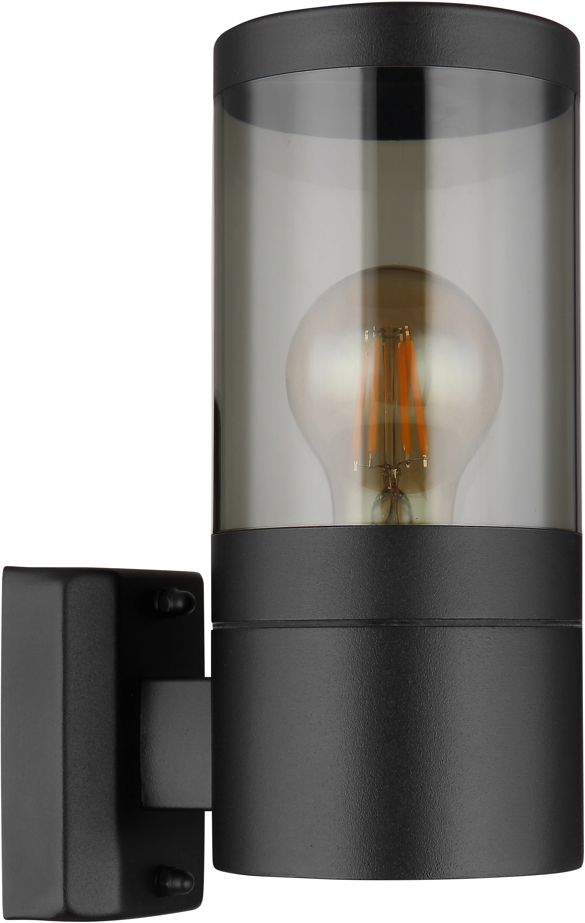 Globo Lampe d'extérieur E27 inox Noir mat 24 x 10 cm