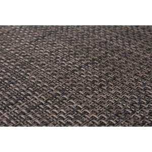 Détail du tapis de couloir Soft gris-brun, 50x150 cm, texture tissée.