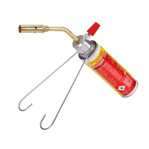 Chalumeau Rothenberger RoFire Mini 1450 avec cartouche de gaz et brûleur à pointe de 14 mm.