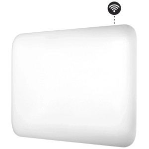 Stufa elettrica bianca Mill Invisible Smart Wifi, 700 W, con controllo app.