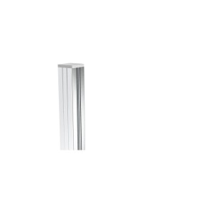 Poteau en aluminium argenté (185 cm) pour systèmes de clôture PX Garden.