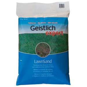 Sacco di Geistlich Lawnsand 8kg: Sabbia per prato per rigenerazione e controllo del muschio.