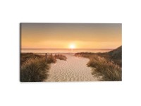 Wandbild Deco Block Beachpath Sunset 70 x 118 cm