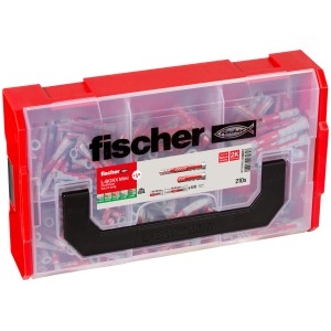 Fischer L-BOXX Mini con tasselli DuoPower, set da 210 pezzi per fissaggi leggeri e pesanti.