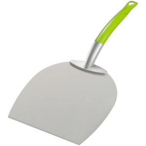 Outdoorchef Pizzaschaufel aus Aluminium mit grünem Softtouch-Griff.