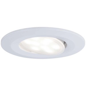 Paulmann LED-Einbaustrahler Calla, IP65, weiß matt, neutralweißes Licht. Ideal für Feuchträume.