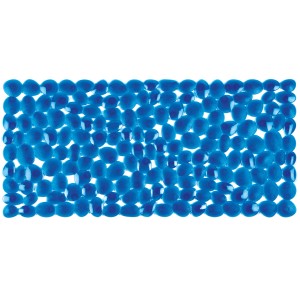 Spirella Wanneneinlage Pebble in Blau, 54x54 cm, mit rutschfester Oberfläche für mehr Sicherheit.
