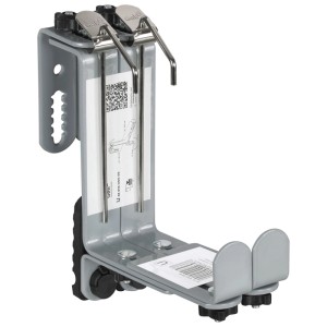 Geli Support pour jardinière Type U, gris béton, lot de 2, pour fixation sur rambarde.