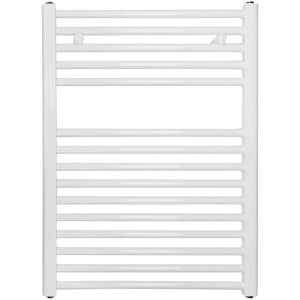 Radiateur sèche-serviettes blanc Sonnenkönig Uni 1 avec barreaux chauffants horizontaux.