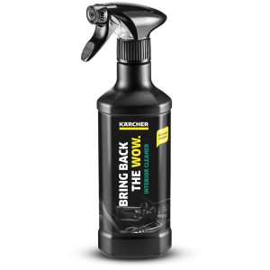 Kärcher RM 651 Innenraumreiniger in schwarzer Sprühflasche für die Autopflege.
