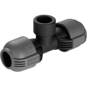 Gardena Raccord en T 25 mm x 19 mm pour systèmes d'arrosage, connexion Quick & Easy.