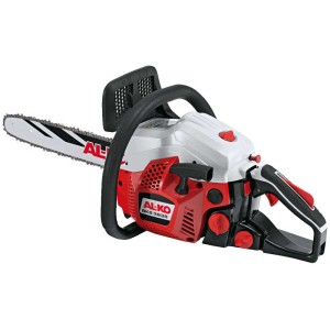 Tronçonneuse thermique AL-KO BKS 3835, guide de 35 cm, rouge/blanc, pour la maison et le jardin.