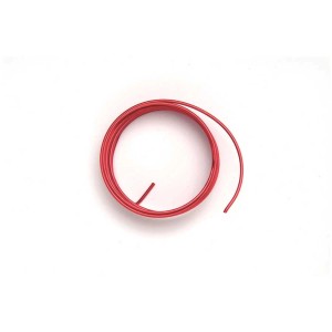 Roter Deko-Aludraht, 2 mm stark, 2 m lang, für Schmuckbasteln.