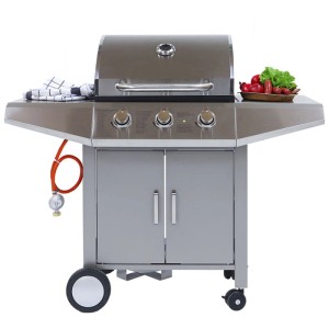 Mr. Grill Barbecue a gas L23T Argento a 3 bruciatori