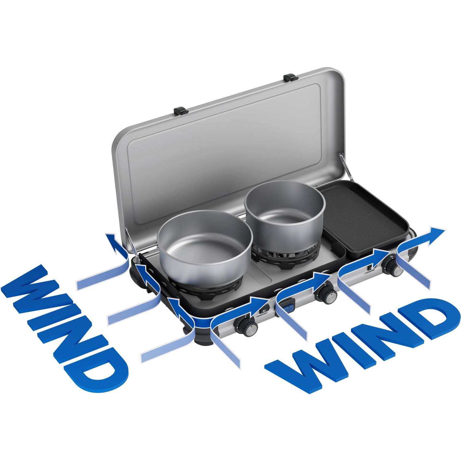 Parabrezza In Acciaio Inox Snow Peak Per Fornello Da Campeggio GigaPower – Protegge La Fiamma E Accelera L'ebollizione