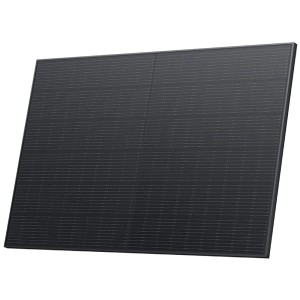 Pannello solare rigido EcoFlow, 2x400W, nero. Sistema solare ad alta efficienza.
