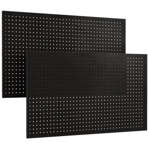 Panneau perforé AR Shelving Pro Series, anthracite, 100x60cm, lot de 2 pour atelier et garage.