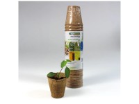 Windhager Anzuchttöpfe rund Holz Beige/Braun Ø 6 cm / 24 Stk.