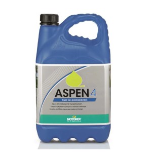 Motorex Aspen essence 4 temps, bidon de 5 litres pour moteurs 4 temps.